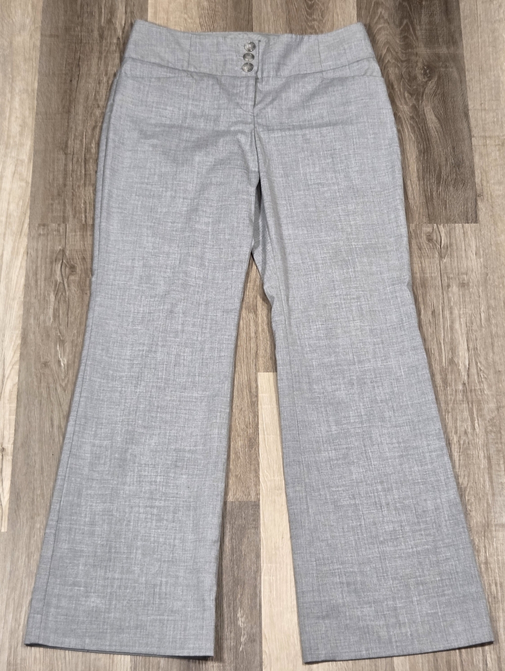 The Limited Pants Womens 8R Gray Cassidy Fit Wide-Leg Dress Work Stretch